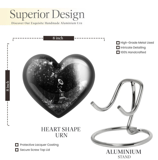 heart-shaped Gramophone Urn