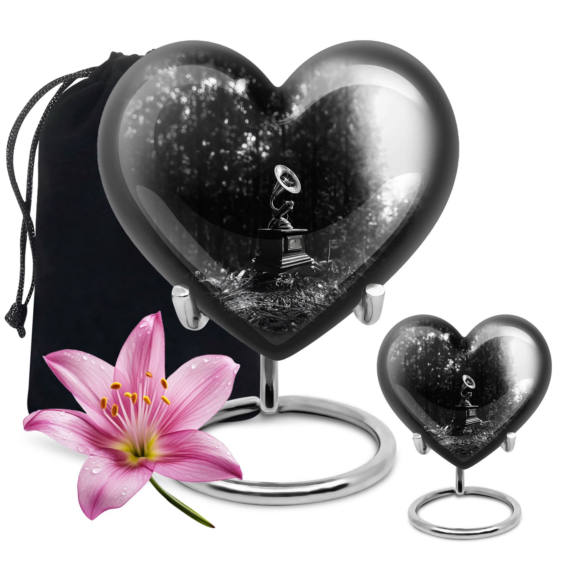 heart-shaped Gramophone Urn