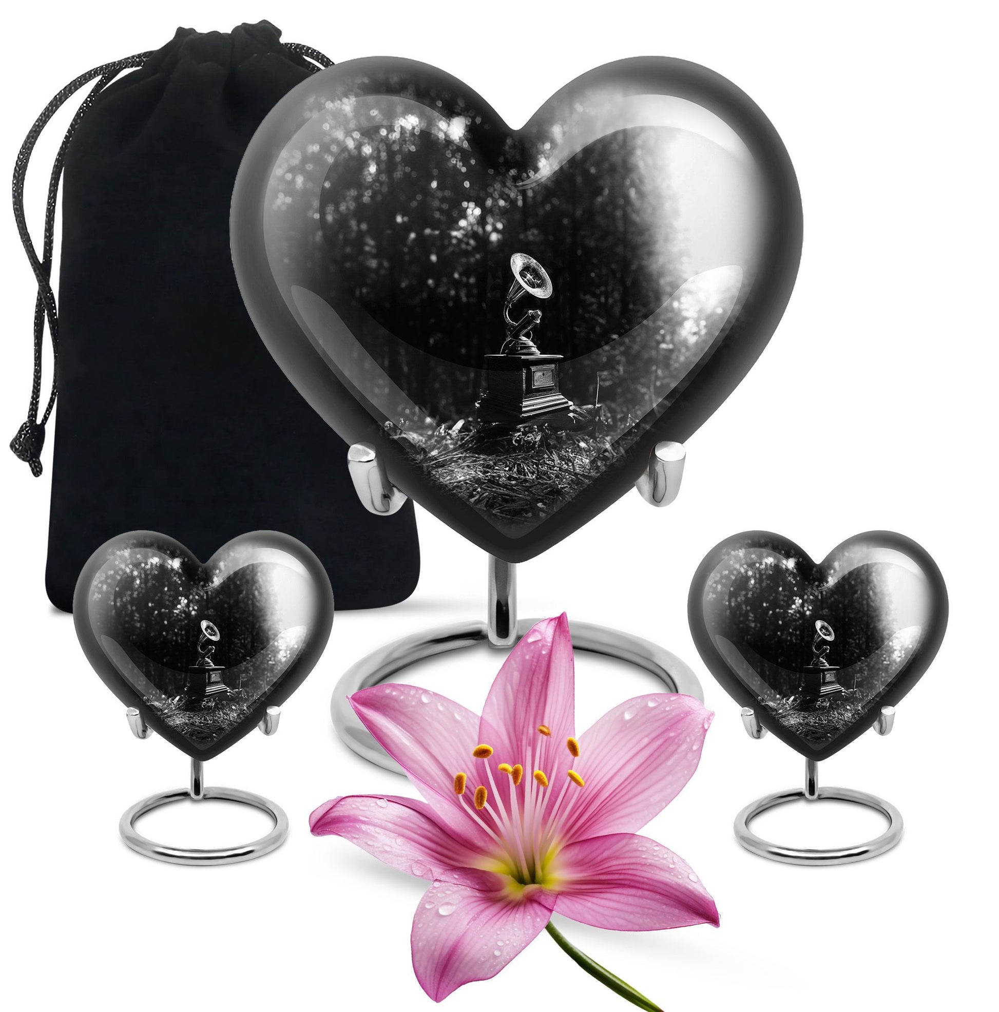 heart-shaped Gramophone Urn