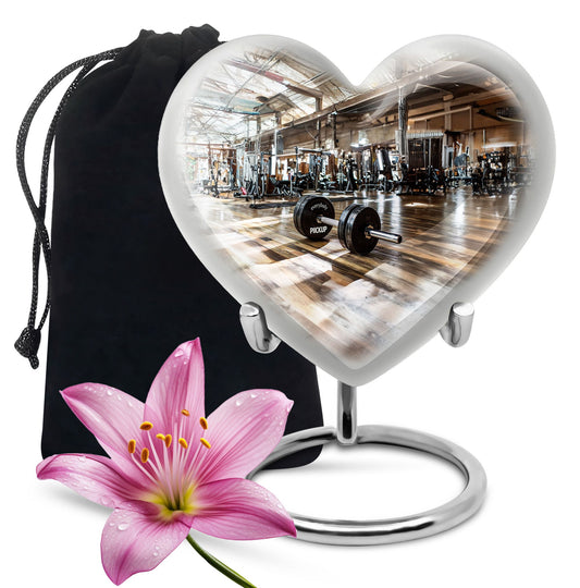 heart design memorial urn for human ashes