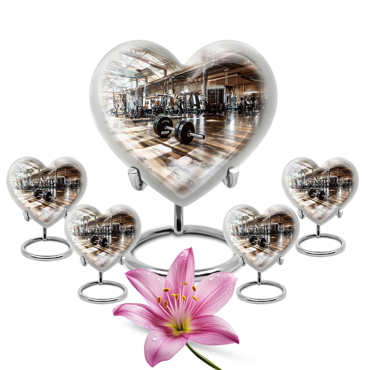 heart design memorial urn for human ashes