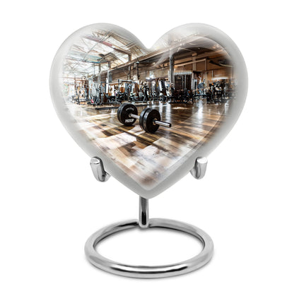 heart design memorial urn for human ashes
