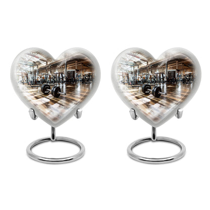 heart design memorial urn for human ashes