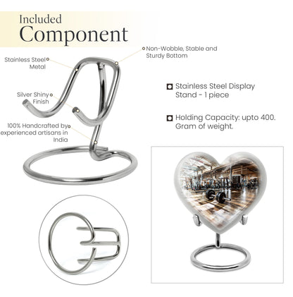 heart design memorial urn for human ashes