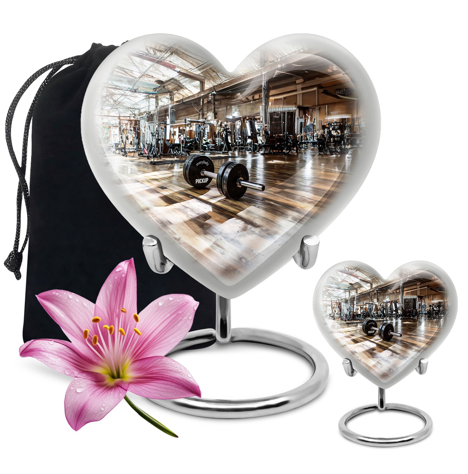 heart design memorial urn for human ashes