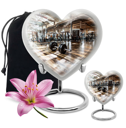 heart design memorial urn for human ashes