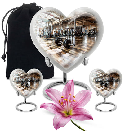 heart design memorial urn for human ashes