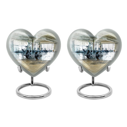 Heart Dumbles Urn
