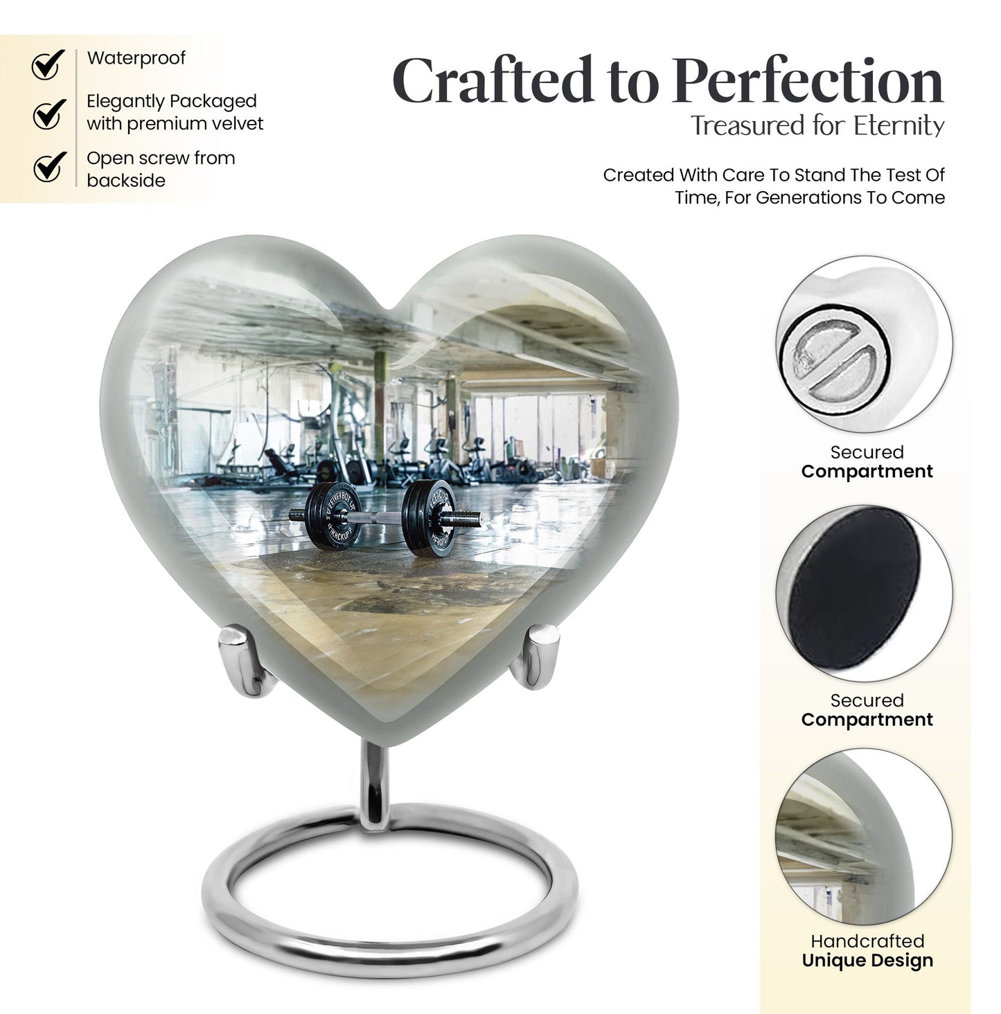 Heart Dumbles Urn