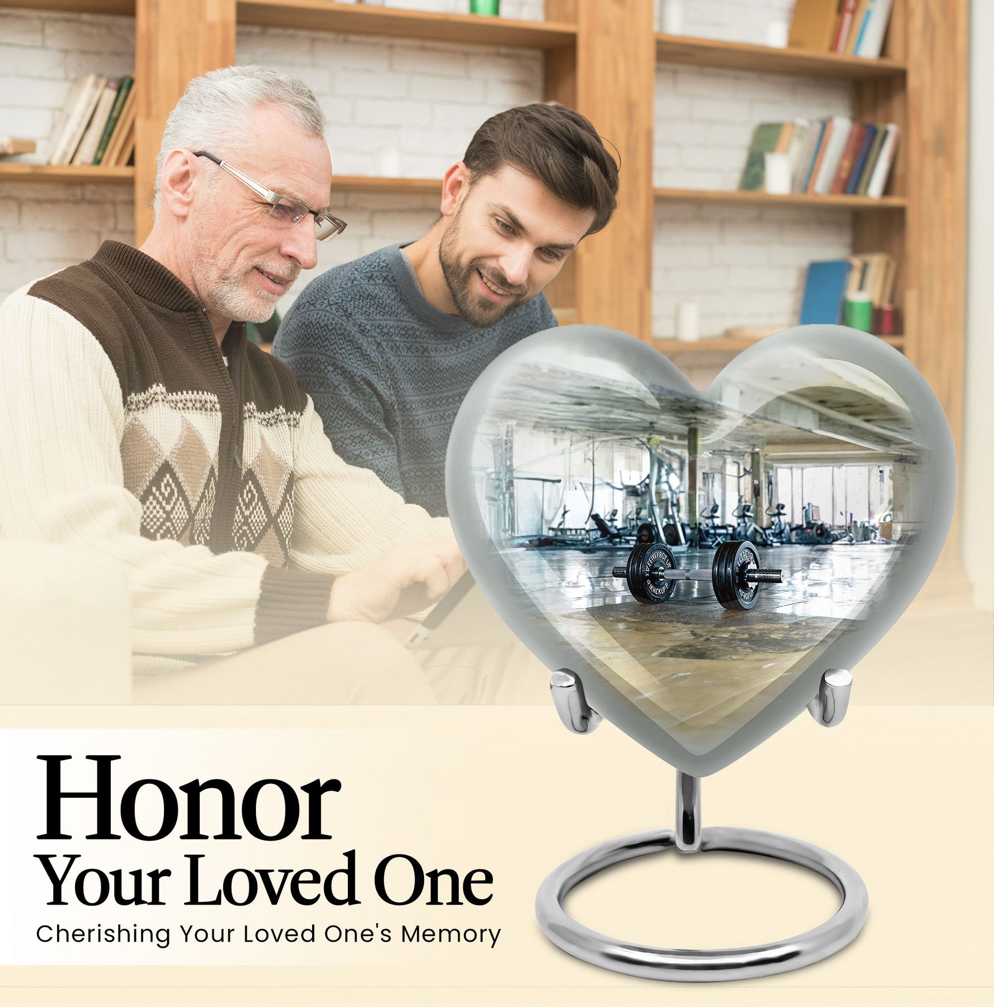 Heart Dumbles Urn