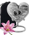 10-inch Abstract Heart Design Dumbles Urn for ashes, 