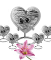 10-inch Abstract Heart Design Dumbles Urn for ashes, 