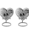 10-inch Abstract Heart Design Dumbles Urn for ashes, 
