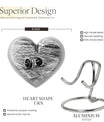 10-inch Abstract Heart Design Dumbles Urn for ashes, 