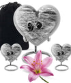 10-inch Abstract Heart Design Dumbles Urn for ashes, 