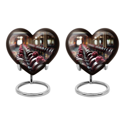 heart-shaped Dumbles urn