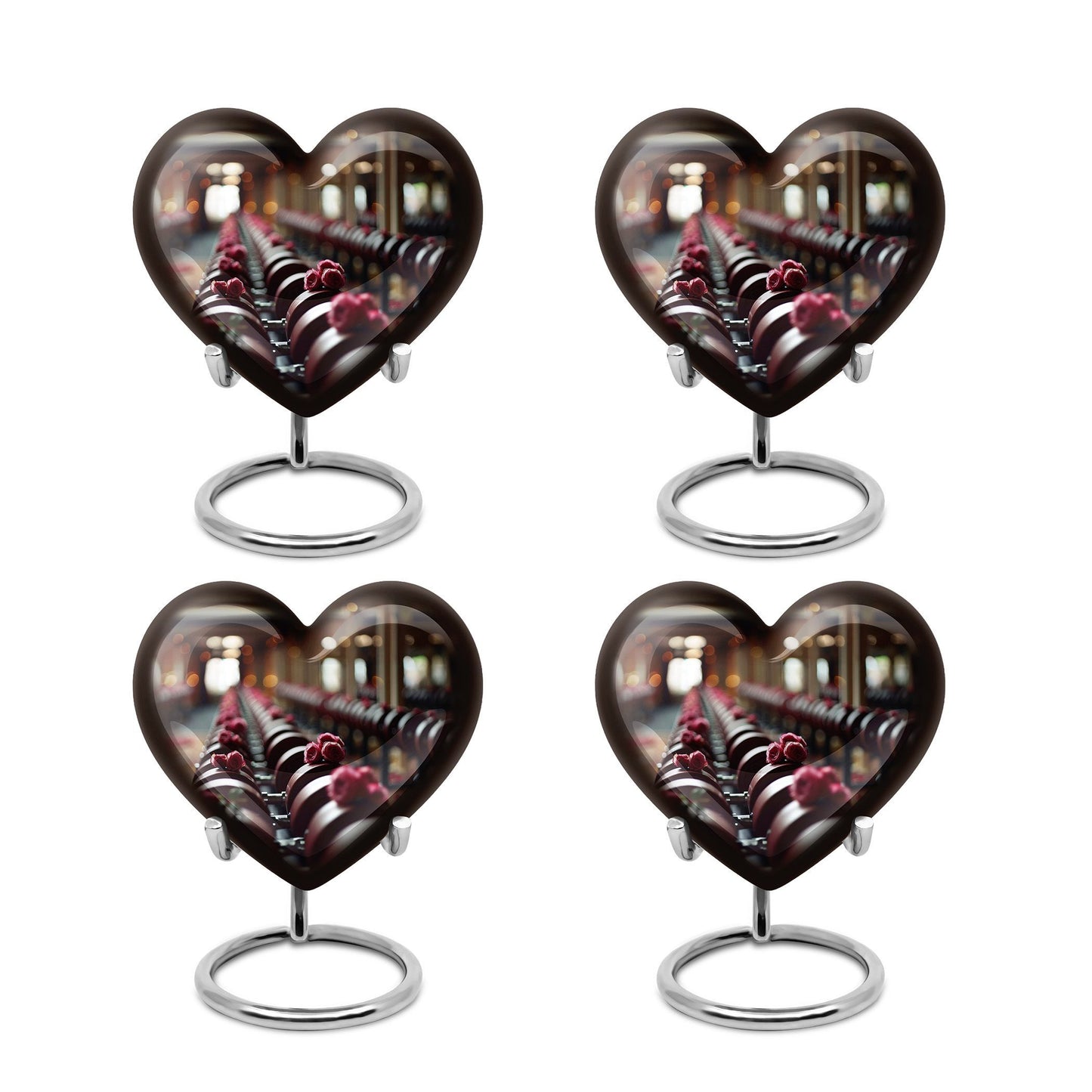 heart-shaped Dumbles urn