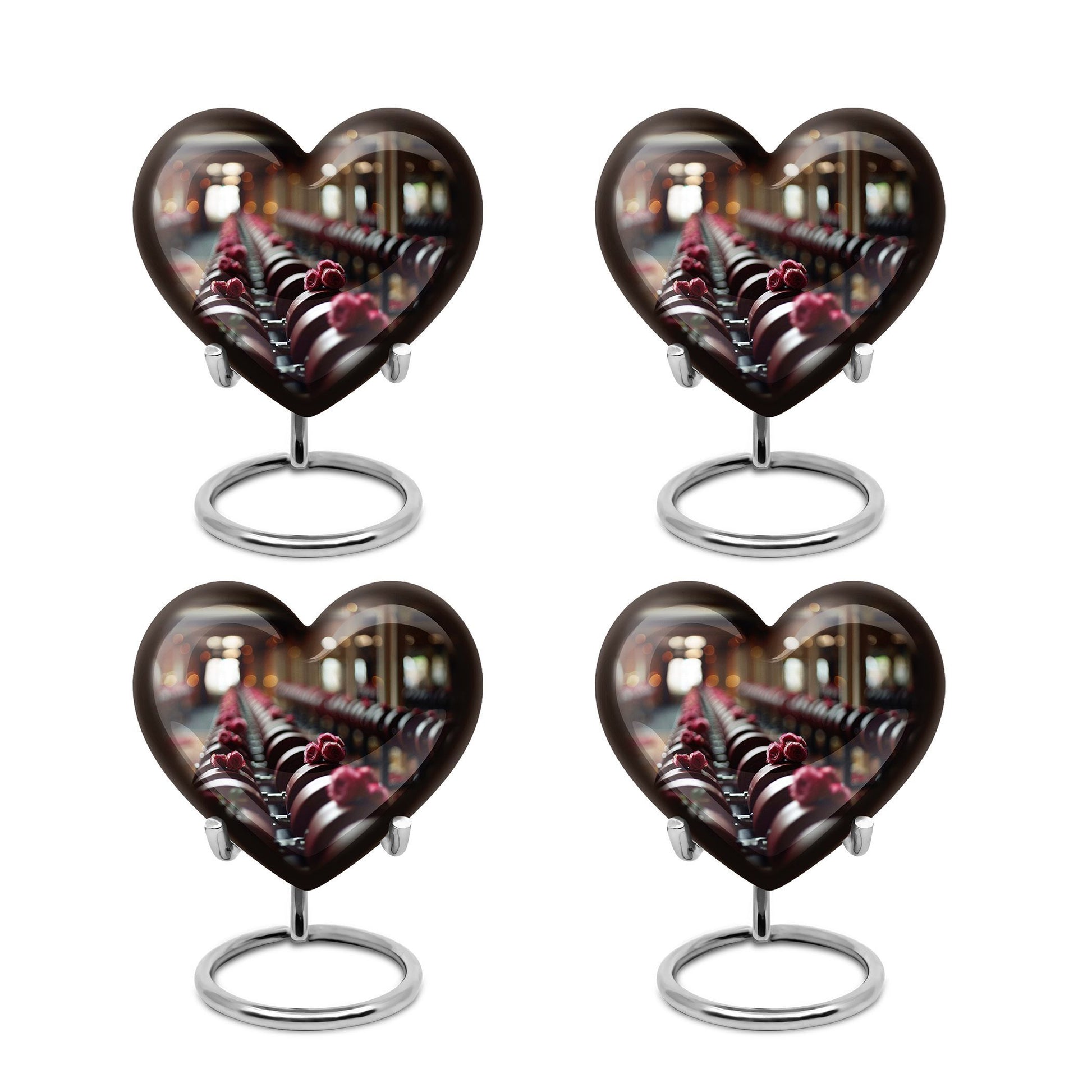 heart-shaped Dumbles urn