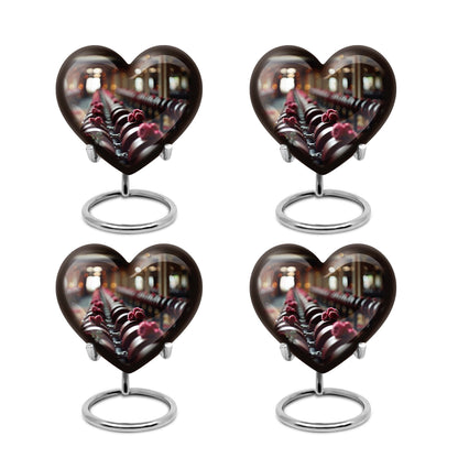 heart-shaped Dumbles urn