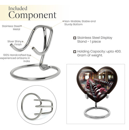 heart-shaped Dumbles urn