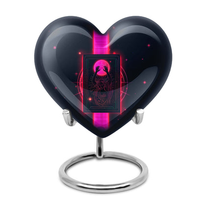 heart-design Tarot cremation urn