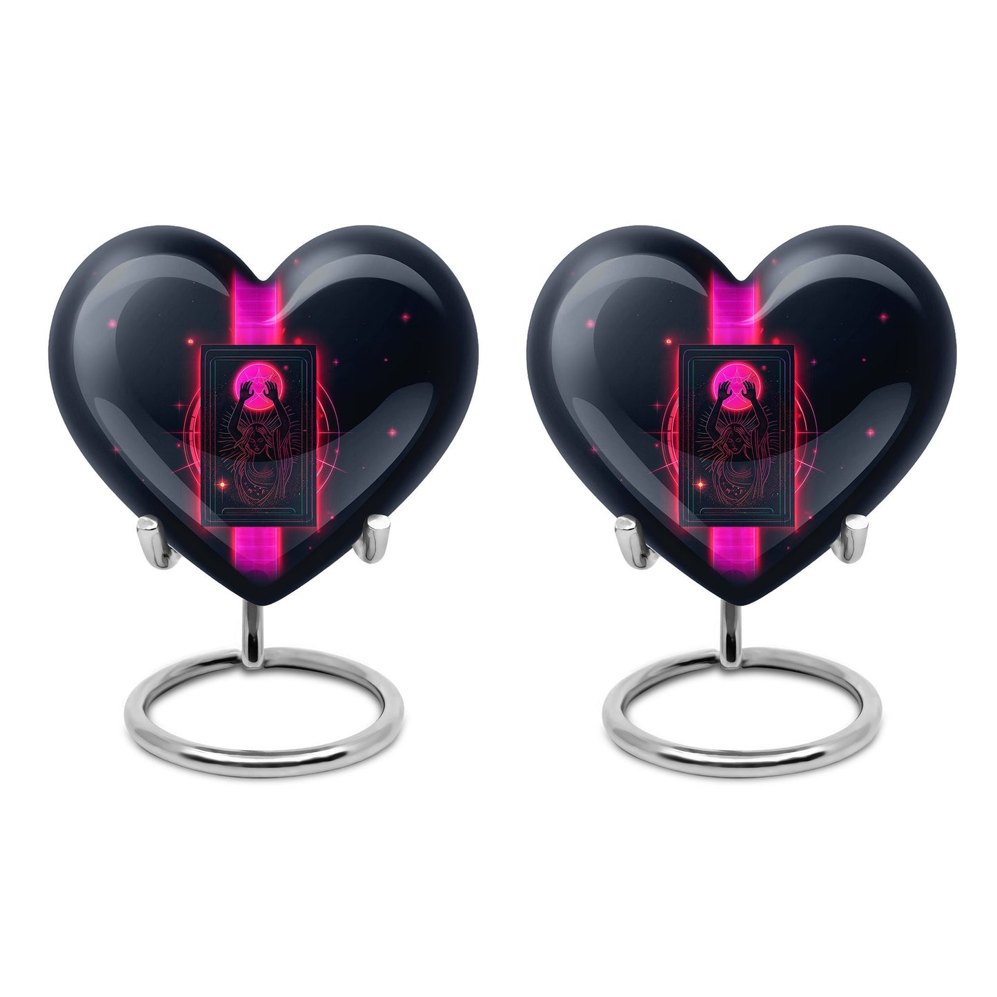 heart-design Tarot cremation urn