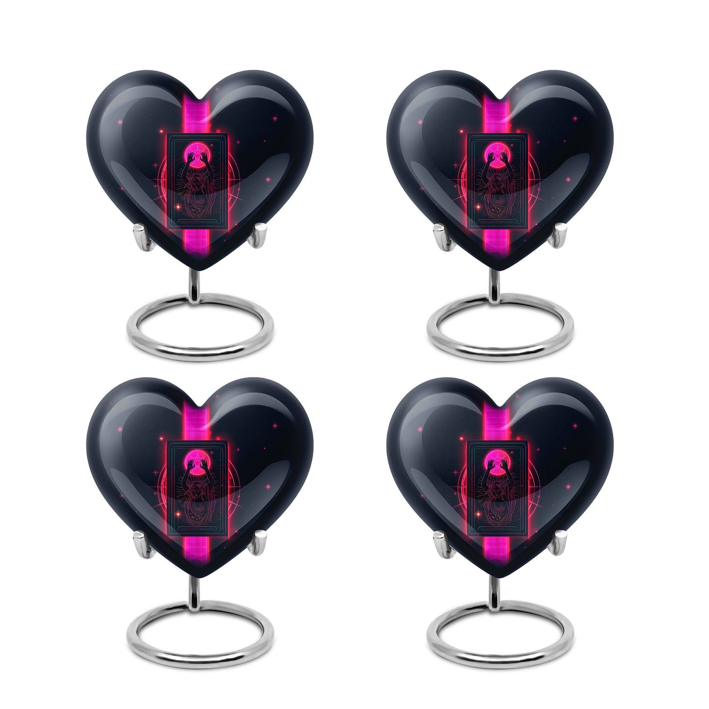 heart-design Tarot cremation urn