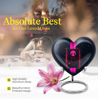 heart-design Tarot cremation urn
