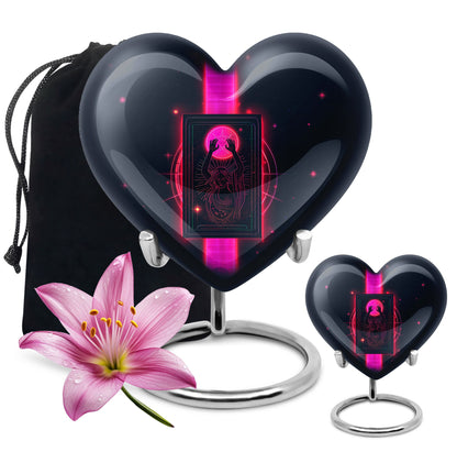 heart-design Tarot cremation urn