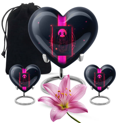 heart-design Tarot cremation urn
