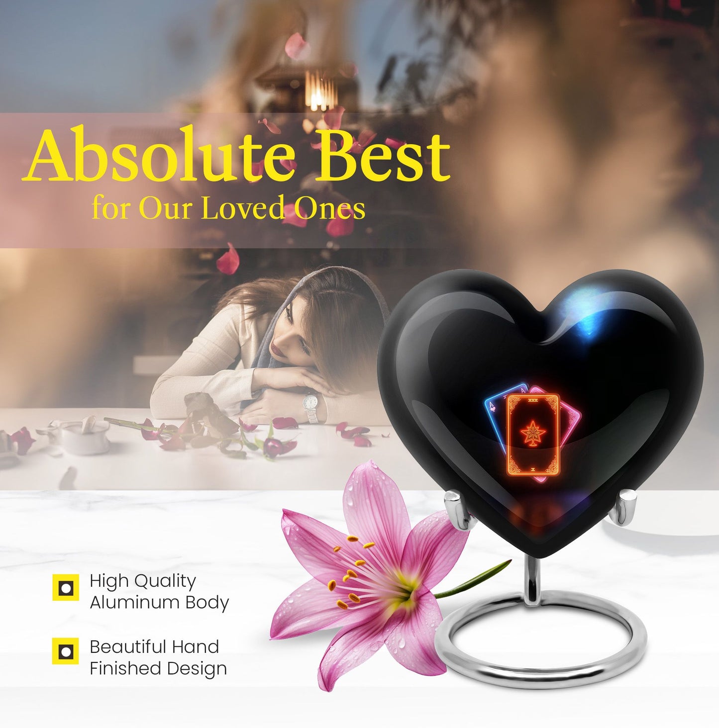 Tarot Heart Urn