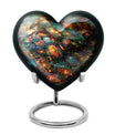 10 Inch Heart Tarot Urn made of Aluminium for adult human ashes