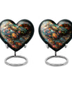 10 Inch Heart Tarot Urn made of Aluminium for adult human ashes