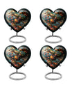 10 Inch Heart Tarot Urn made of Aluminium for adult human ashes