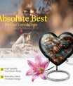 10 Inch Heart Tarot Urn made of Aluminium for adult human ashes