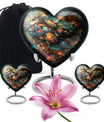 10 Inch Heart Tarot Urn made of Aluminium for adult human ashes