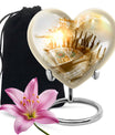 10-inch Tarot Urn, abstract heart-design funeral urn