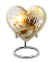 10-inch Tarot Urn, abstract heart-design funeral urn