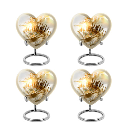 10-inch Tarot Urn, abstract heart-design funeral urn