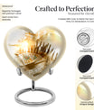 10-inch Tarot Urn, abstract heart-design funeral urn