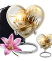 10-inch Tarot Urn, abstract heart-design funeral urn