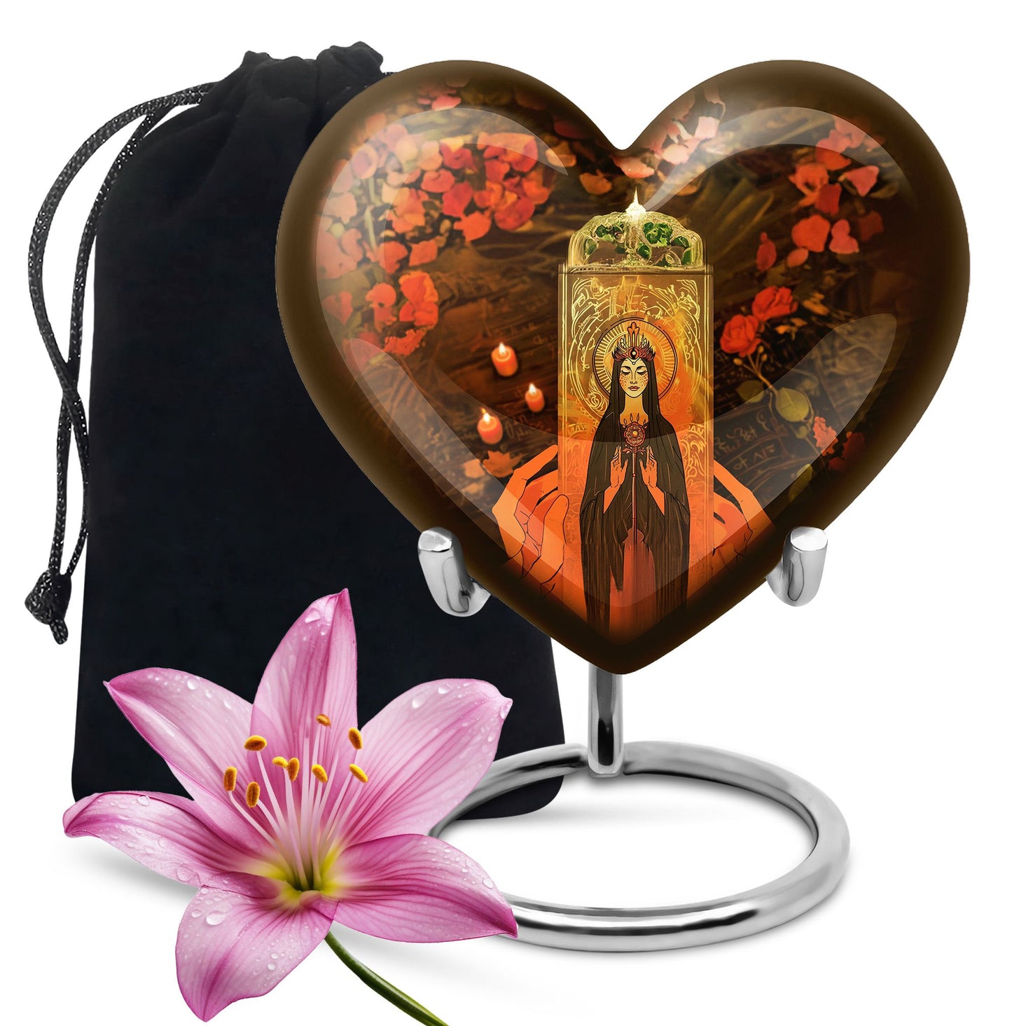 heart urn for memorial forever urn