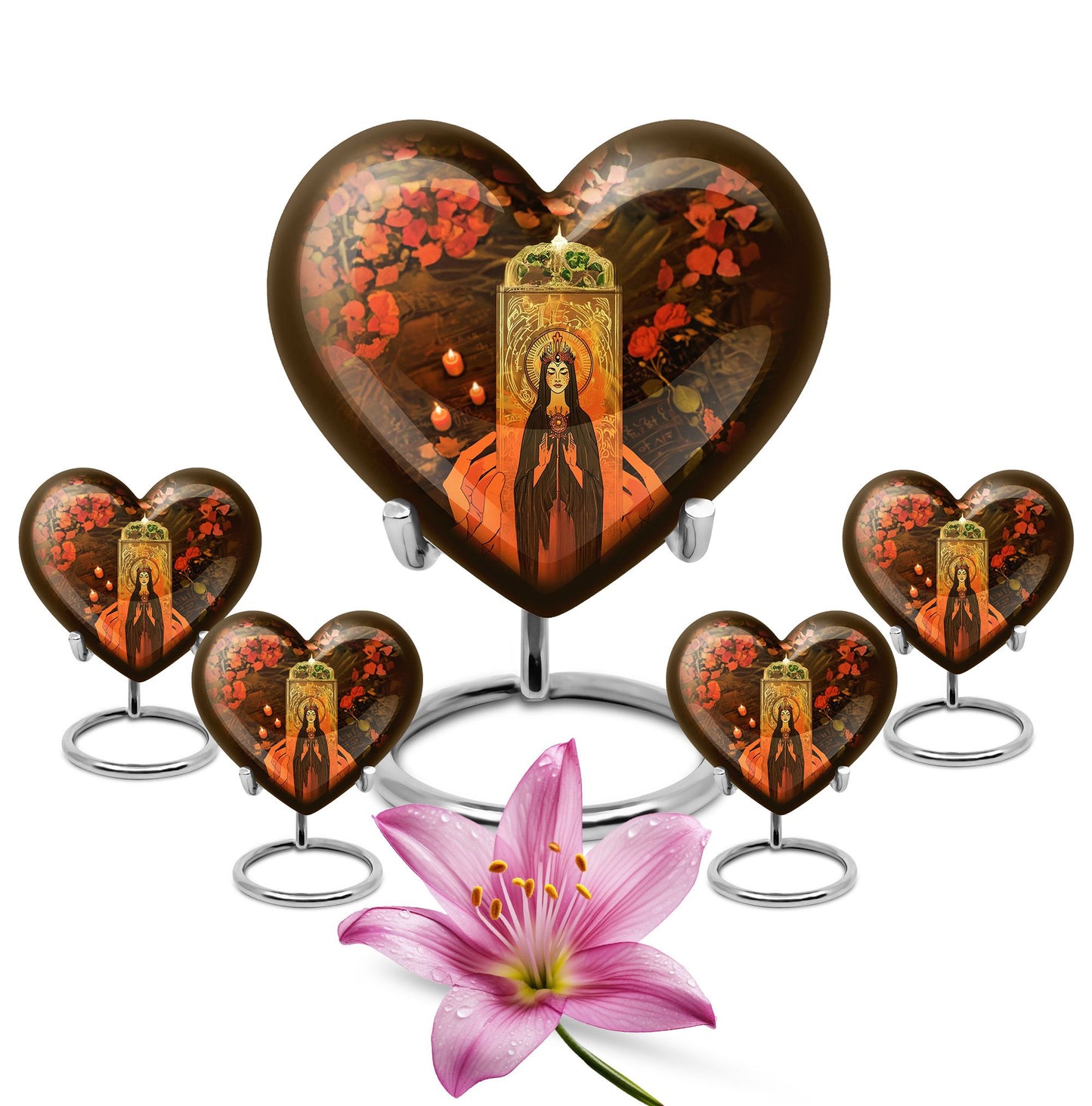 heart urn for memorial forever urn