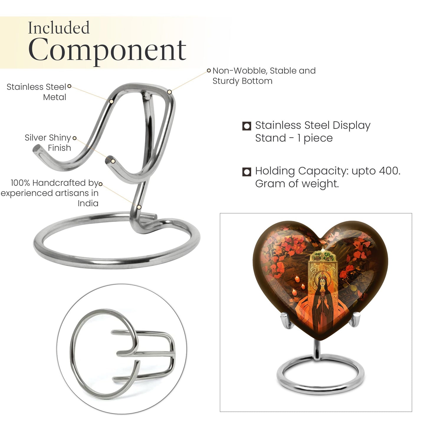 heart urn for memorial forever urn