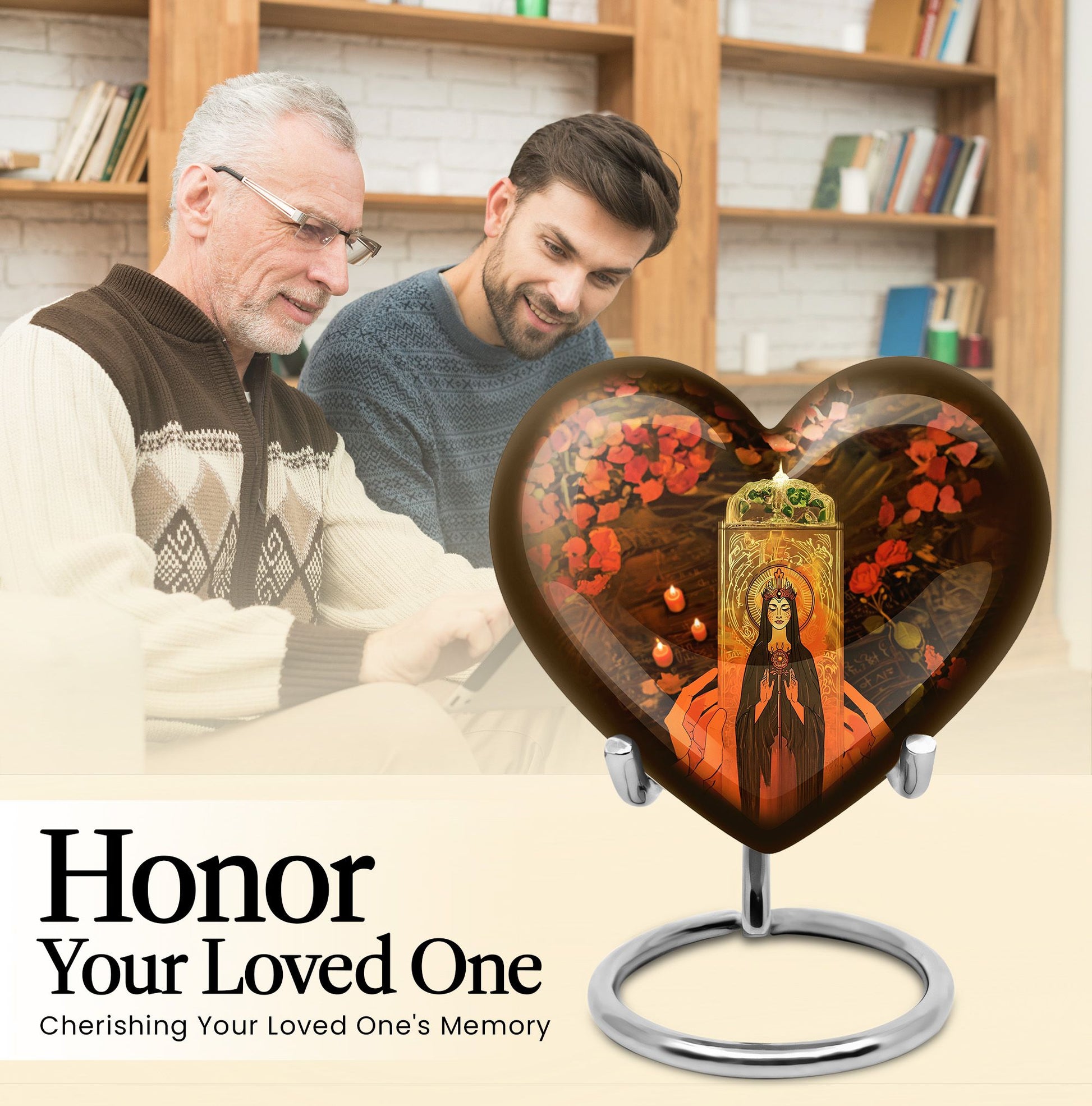 heart urn for memorial forever urn