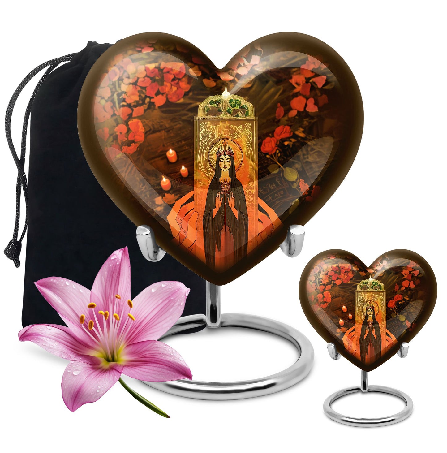 heart urn for memorial forever urn