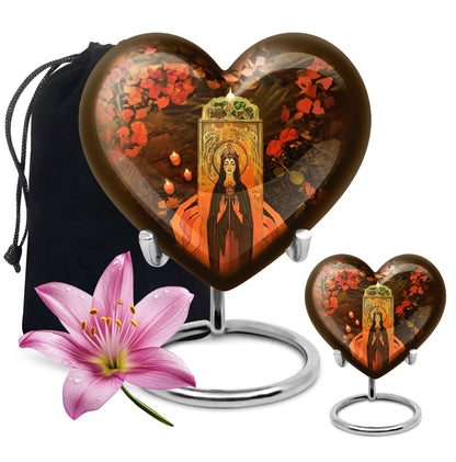 heart urn for memorial forever urn
