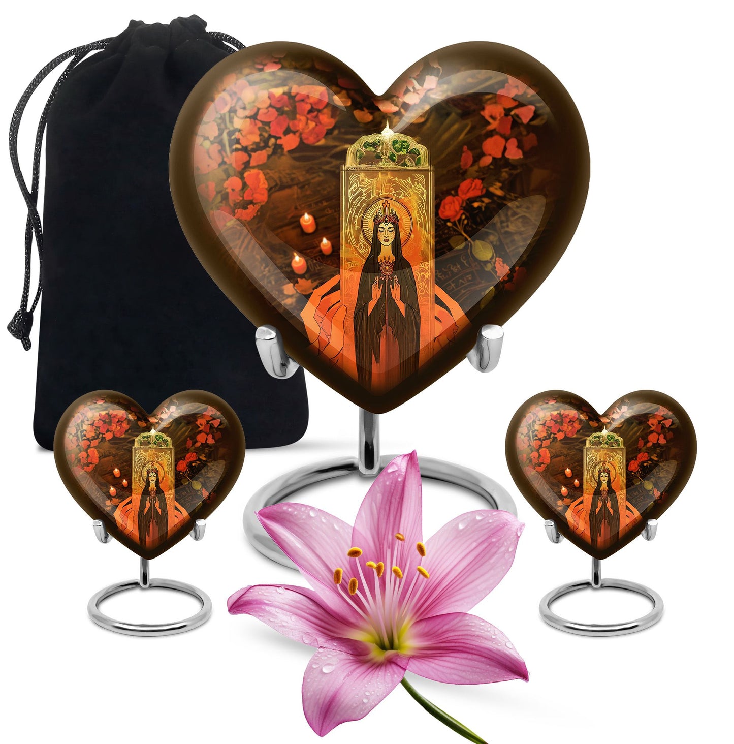 heart urn for memorial forever urn