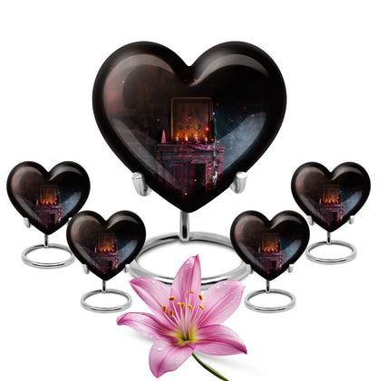 10-inch Heart Tarot Cremation Dad Urn 