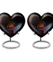 10-inch Heart Tarot Cremation Dad Urn 